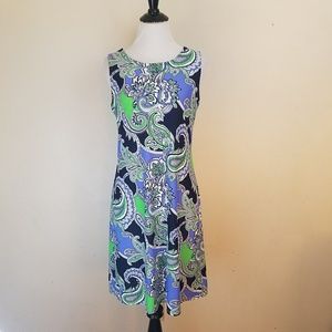 Judy Connally Sleeveless Paisley Dress